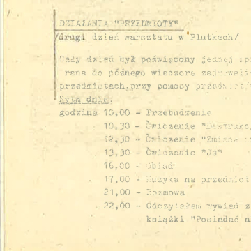 Działania "Przedmioty"