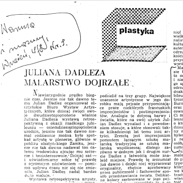 Juliana Dadleza malarstwo dojrzałe