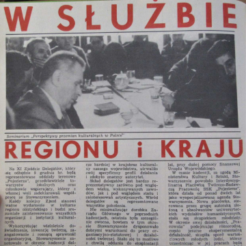 W służbie regionu i kraju