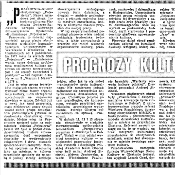 Prognozy kultury