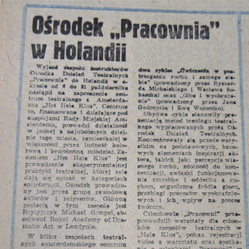 Ośrodek "Pracownia" w Holandii