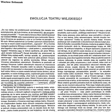 Ewolucja Teatru Wiejskiego?