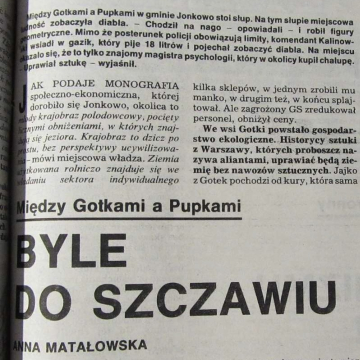 Byle do szczawiu. Między Gotkami a Pupkami