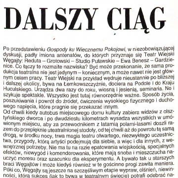 Dalszy ciąg