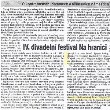 Divadelni festival na hranici