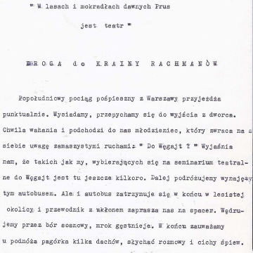 Droga do krainy Rachmanów