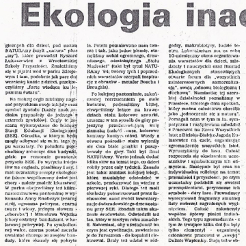Ekologia inaczej
