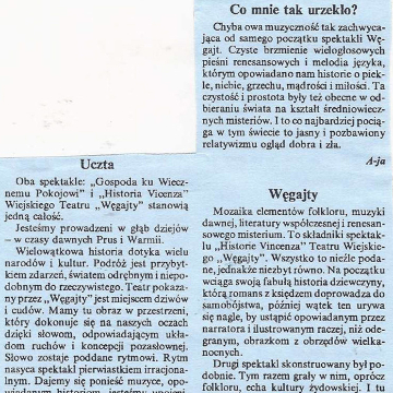 Co mnie tak urzekło? Uczta. Węgajty