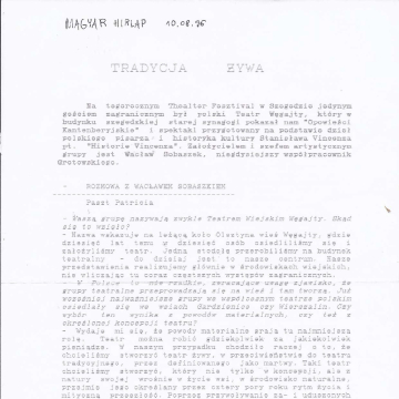 Tradycja żywa