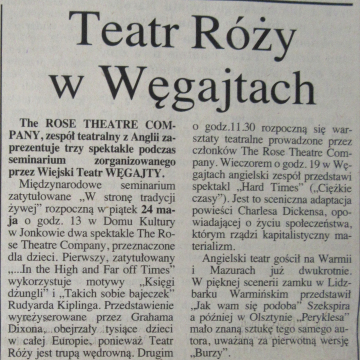 Teatr Róży w Węgajtach