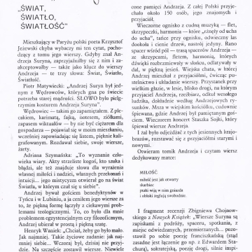 Świat, światło, światłość