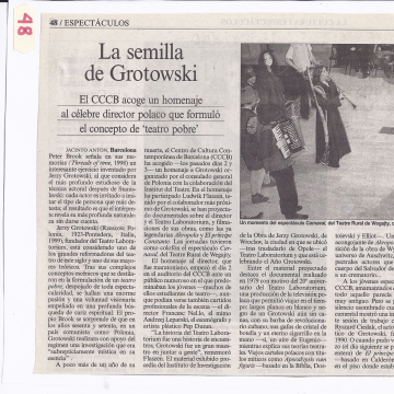 La semilla de Grotowski