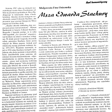Msza Edwarda Stachury