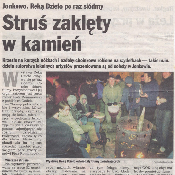 Struś zaklęty w kamień
