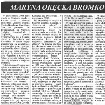 Maryna Okęcka Bromkowa