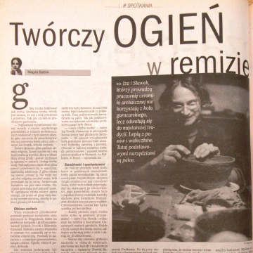 Twórczy ogień w remizie