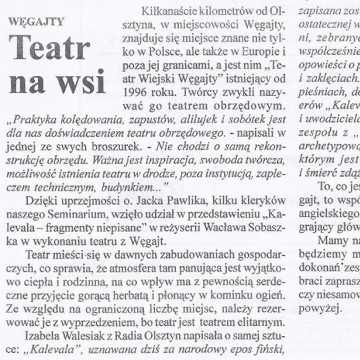 Węgajty. Teatr na wsi