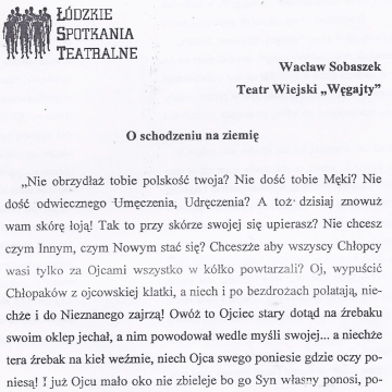O schodzeniu na ziemię