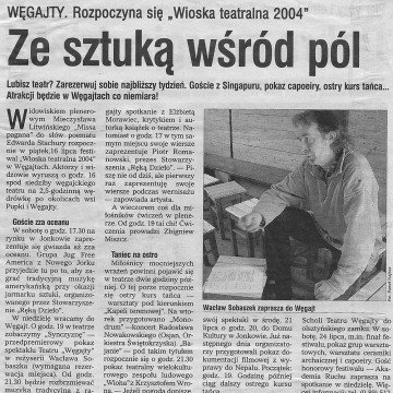 Ze sztuką wśród pól