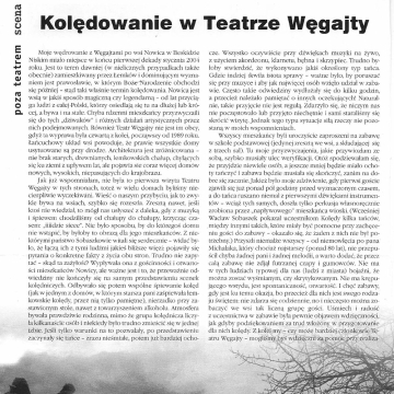 Kolędowanie w Teatrze Węgajty