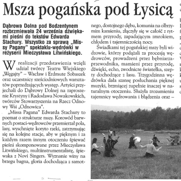Msza pogańska pod Łysicą