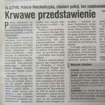 Krwawe przedstawienie