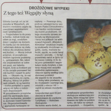 Drożdżowe wypieki. Z tego też Węgajty słyną