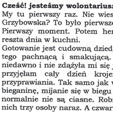 Cześć! Jesteśmy wolontariuszami
