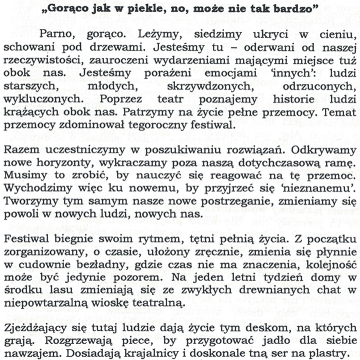 Gorąco jak w piekle, no, może nie tak bardzo