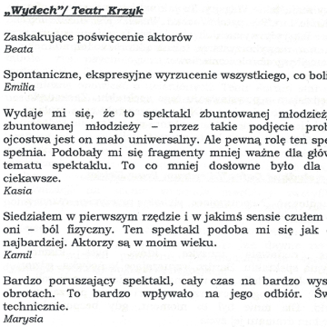 Wydech/ Teatr Krzyk