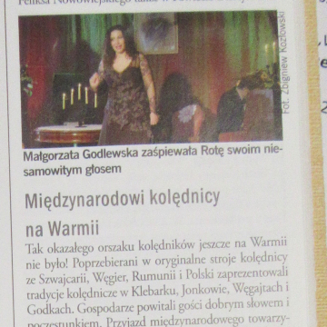 Międzynarodowi kolędnicy na Warmii