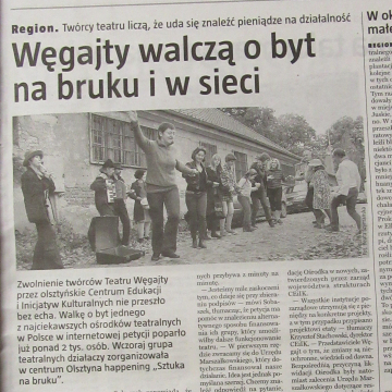 Węgajty walczą o byt na bruku i w sieci