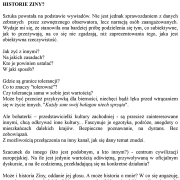 Historie Ziny?