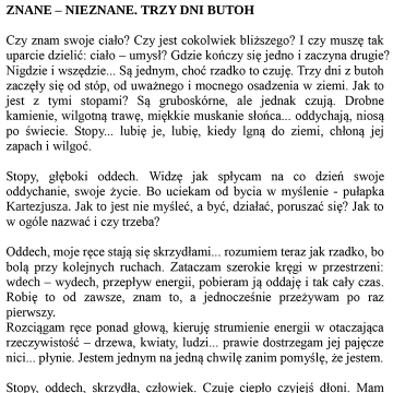 Znane - nieznane. Trzy dni butoh