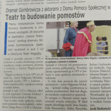 Teatr to budowanie pomostów