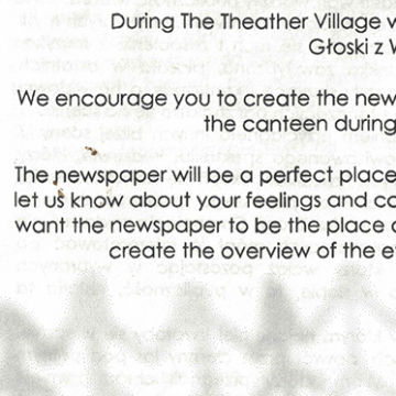 During The Theatre Village...