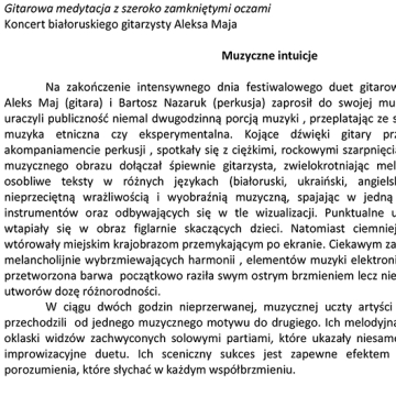 Muzyczne intuicje