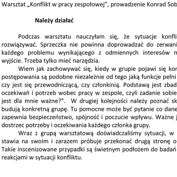 Należy działać