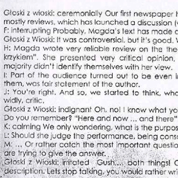 Our first newspaper...