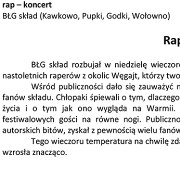 Rap w stodole