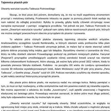 Tajemnica ptasich piór