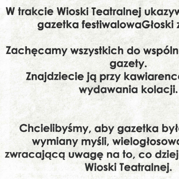 W trakcie Wioski Teatralnej...