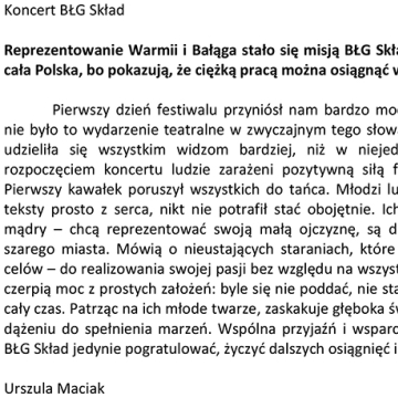 Godna reprezentacja Warmii