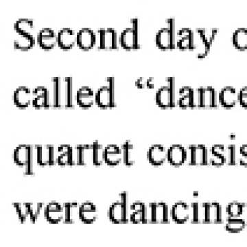 Second day of the festival...