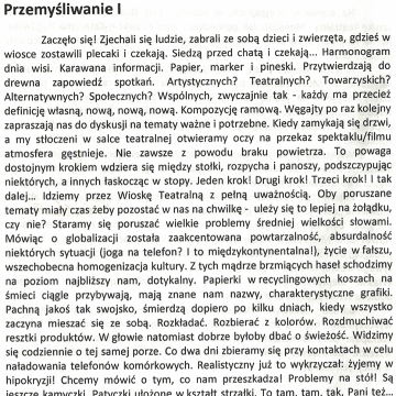 Przemyśliwanie I