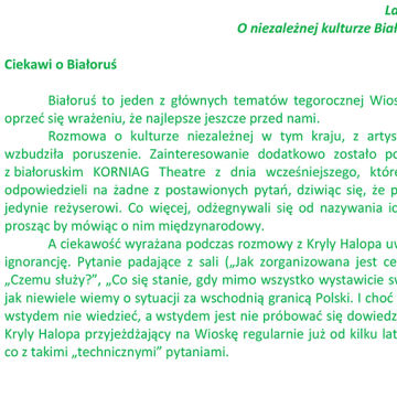 Ciekawi o Białoruś