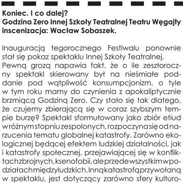 Koniec. I co dalej?