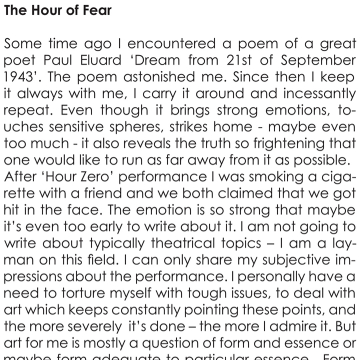 The hour of fear