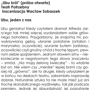 Ubu, jeden z nas