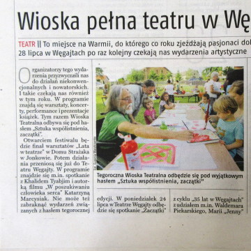 Wioska pełna teatru w Węgajtach